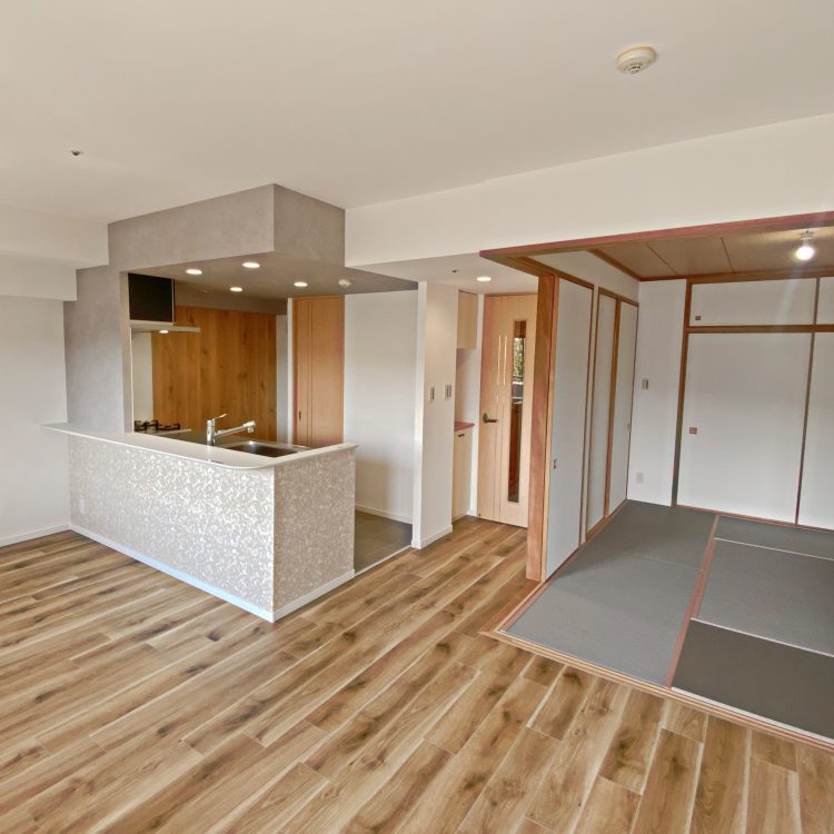 和モダン　ナチュラルモダン　LDK　施工事例